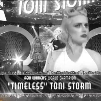 Toni Storm makes her entrance at AEW Dynasty